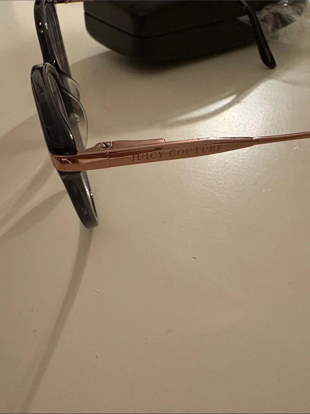 NWT Juicy Couture JU237 Glasses Frames with Rose Gold Trim